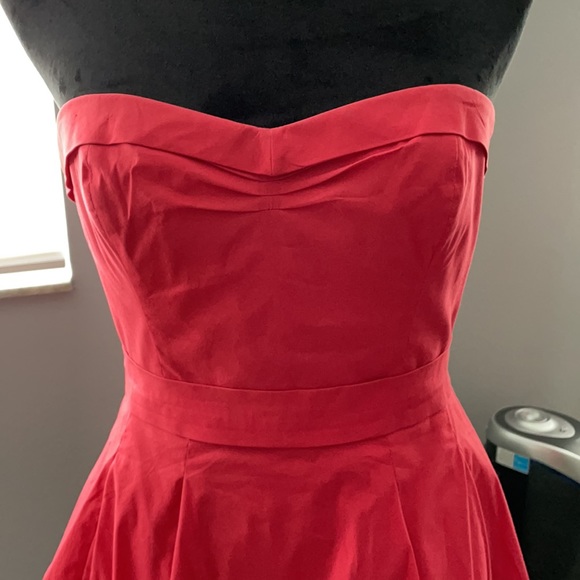 Red Strapless BCBG Max Azria dress - Picture 3 of 16